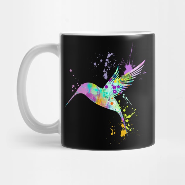 Hummingbird Gift, Humming Birds, Love Birds, Bird Art, Watercolor Splash, Unqiue, Splatter Splash by joannejgg